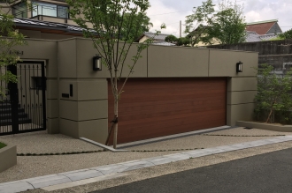ガレージドア ウッドフラットHBドア